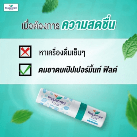 ยาดม เป๊ปเปอร์มิ้นท์ ฟิลด์ กลิ่นออริจินอล ขนาด 2 ซีซี จำนวน 240 ชิ้น_3